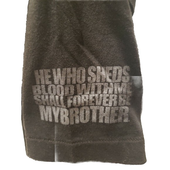 Oscar Mike Military Style Graphic T-Shirt Mens XL Black Forever My Brother Hero - Picture 10 of 10